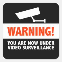 Surveillance de caméra vidéo adhésif
