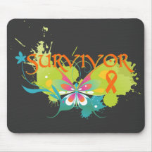 Survivant abstrait de leucémie de papillon tapis de souris