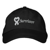 Survivant de cancer de poumon casquettes brodées