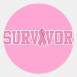 Survivant de cancer du sein autocollant