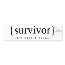 Survivant de cancer du sein autocollants pour voiture