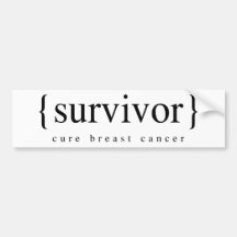 Survivant de cancer du sein autocollants pour voiture