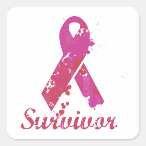 Survivant de cancer du sein autocollants