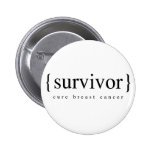 Survivant de cancer du sein badge