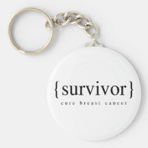 Survivant de cancer du sein porte-clé