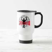 Survivant dur de champion du monde de cancer de la tasse