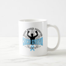 Survivant dur de champion du monde de cancer de la tasse