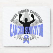 Survivant dur de champion du monde de Cancer gastr Tapis De Souris