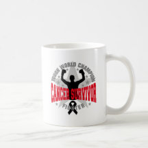 Survivant dur de champion du monde de mélanome tasse