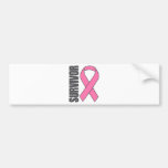 Survivant (ruban de rose de conscience de cancer d adhésifs pour voiture