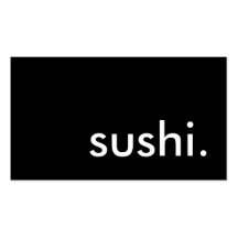 sushi modèle de carte de visite