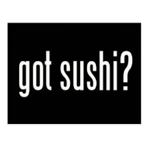 Sushi obtenus ? carte postale