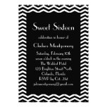 Sweet 16 Black and White 1920's Invitation