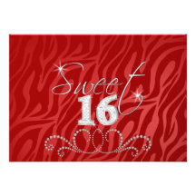 Sweet sixteen avec l'invitation de fête d'annivers
