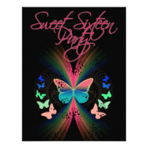 Sweet sixteen invitations personnalisables