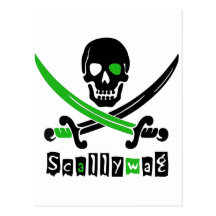 &Swords de crâne de PIRATE Carte Postale