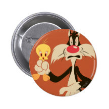 Sylvester avec Tweety Badge Avec Épingle