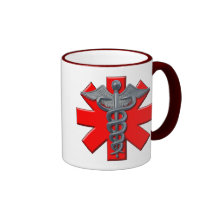 Symbole argenté de corps médical mugs à café