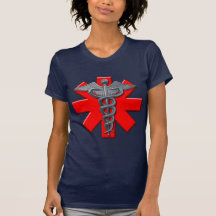 Symbole argenté de corps médical t-shirt
