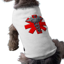 Symbole argenté de corps médical manteaux pour chien