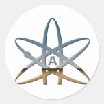 Symbole atomique athée de Logidea Autocollants