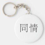 Symbole chinois pour la compassion porte-clef