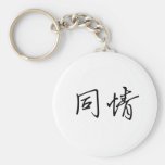 Symbole chinois pour la compassion porte-clef
