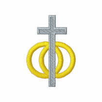 Symbole de mariage polos brodés