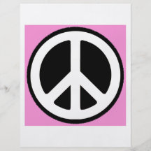 Symbole de paix dans le rose ! prospectus
