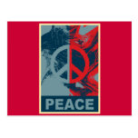 Symbole de paix d'ART de POP Cartes Postales