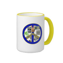 Symbole de paix de baby boomer tasse à café
