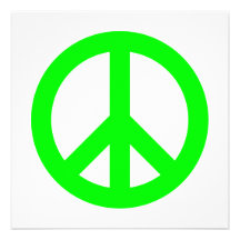 Symbole de paix de chaux bristols personnalisés