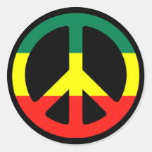 Symbole de paix de Rasta Autocollants