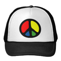 Symbole de paix super de hippie casquettes