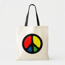 Symbole de paix super de hippie sacs de toile