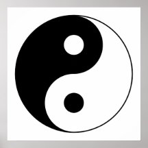 Symbole de Yin Yang Affiches