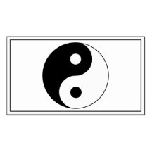 Symbole de Ying/Yang Modèles De Cartes De Visite