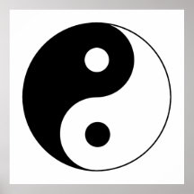 Symbole de Ying/Yang Posters