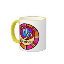 SYMBOLE DE ZODIAQUE DE CAPRICORNE TASSE À CAFÉ