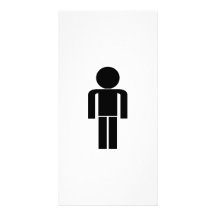 Symbole d'homme photocarte personnalisée