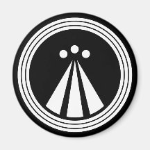 Symbole d'OBOD sur le noir Magnets Pour Réfrigérateur