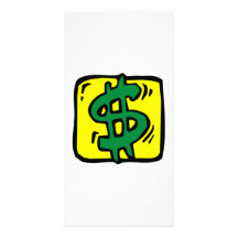 Symbole dollar photocartes