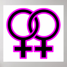 Symbole homosexuel femelle posters
