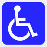 Symbole international officiel de l'accès autocollants