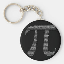 Symbole Keychain de pi Porte-clef