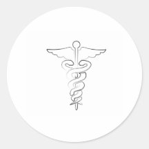 Symbole médical adhésifs ronds