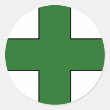 Symbole médical croisé médical de garde de sauveta autocollants