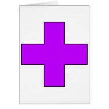 Symbole médical croisé médical de garde de sauveta carte de vœux