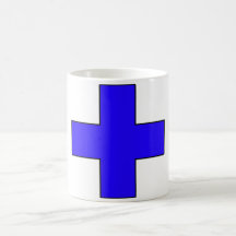 Symbole médical croisé médical de garde de sauveta tasse à café