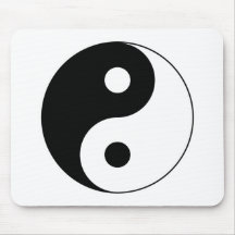 Symbole Mousepad de Yin Yang Tapis De Souris